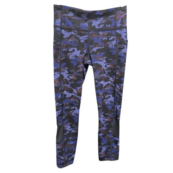 LULULEMON ATHLETICA Pace Rival Crop 'Full-On Luxtreme 22' Size 2 - Picture 7 of 8